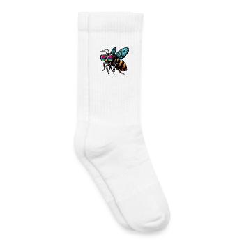 Bee - Kids Tennis Socks - white - Right