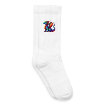 Dragon - Chaussettes de tennis bio enfant - blanc - Droite