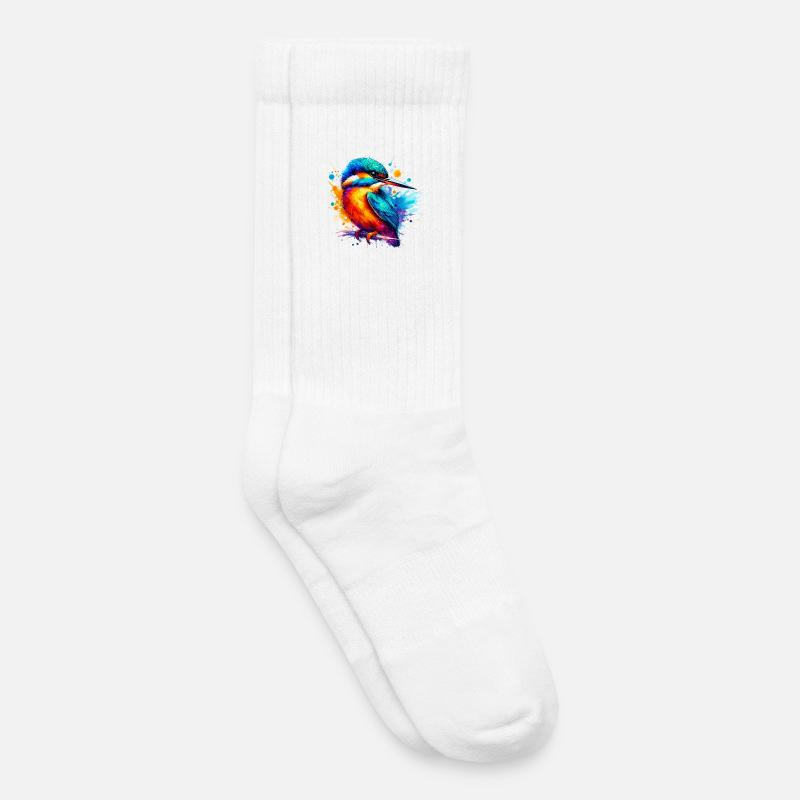 Eisvogel - Kinder Tennissocken - Weiß