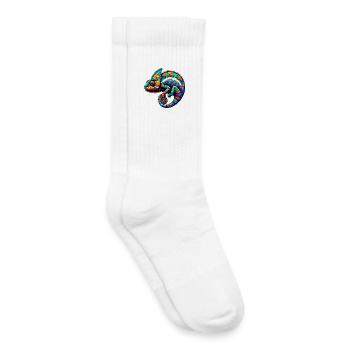 Chameleon - Kids Tennis Socks - white - Right