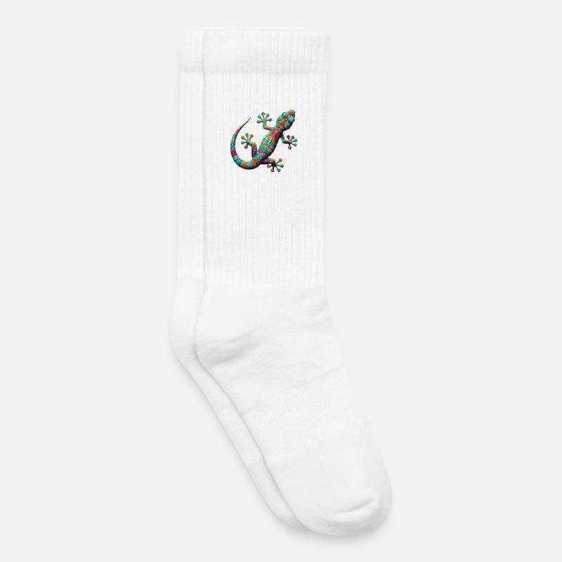 Gecko - Kinder Tennissocken - Weiß