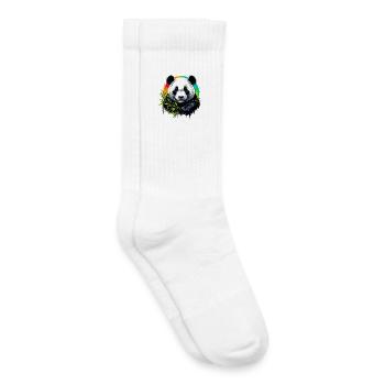 Panda - Kids Tennis Socks - white - Right