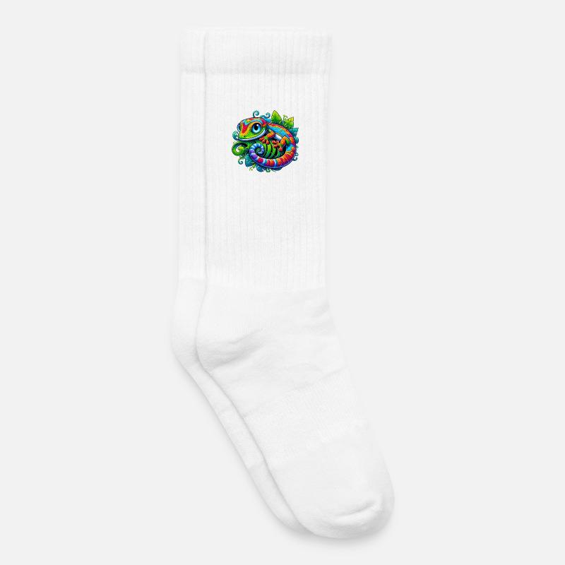 Gecko - Kinder Tennissocken - Weiß