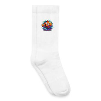 Clownfisch - Kinder Tennissocken - Weiß - Rechts