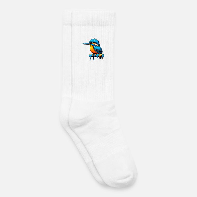 Eisvogel - Kinder Tennissocken - Weiß