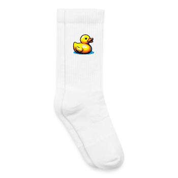 Caneton Canard Canard Canard - Chaussettes de tennis bio enfant - blanc - Droite