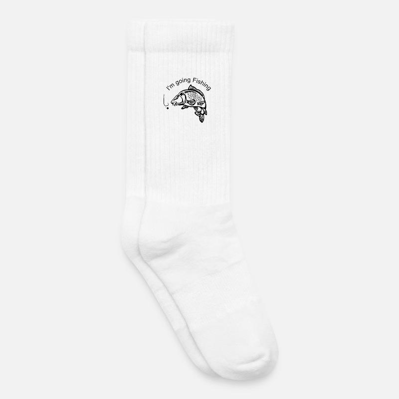 Carpfishing - Kinder Tennissocken - Weiß