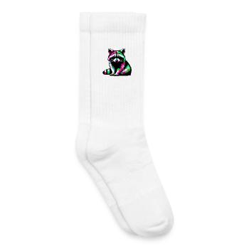 Raccoon - Kids Tennis Socks - white - Right