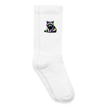 Raccoon - Kids Tennis Socks - white - Right