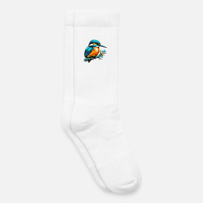 Eisvogel - Kinder Tennissocken - Weiß