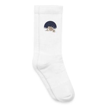 Camping und Kaffee - Kinder Tennissocken - Weiß - Rechts