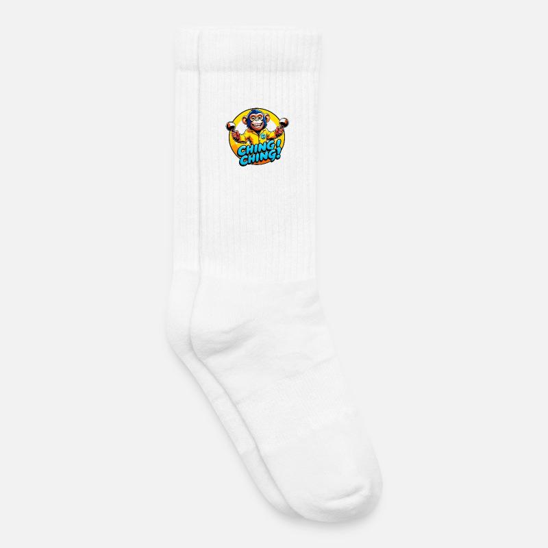 Ching Ching - Kids Tennis Socks - white
