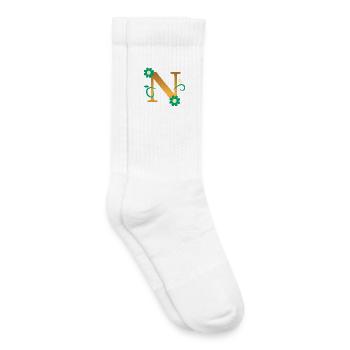 N - Chaussettes de tennis bio enfant - blanc - Droite