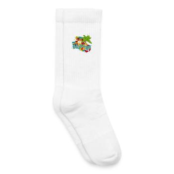 Buntes Sommer Graffiti Holidays - Kinder Tennissocken - Weiß - Rechts