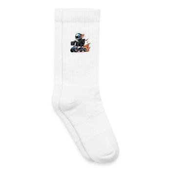 Race Elektromobil blau - Kinder Tennissocken - Weiß - Rechts