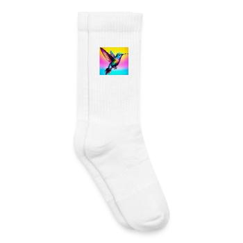 colibri - Chaussettes de tennis bio enfant - blanc - Droite