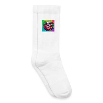 sloth - Kids Tennis Socks - white - Right