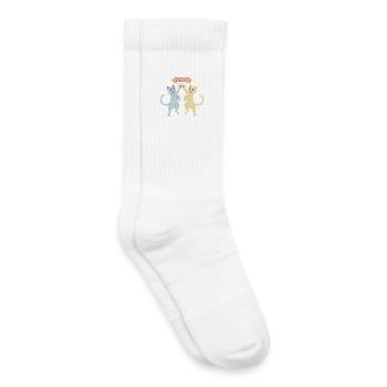 Freunde teilen Pawsitive Energy - Kinder Tennissocken - Weiß - Rechts