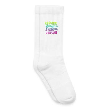 JE NE PEUX PAS VOMIR AUTANT QUE JE MANGE... - Chaussettes de tennis bio enfant - blanc - Droite