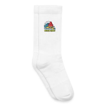 Surfing Watermelon - Kids Tennis Socks - white - Right