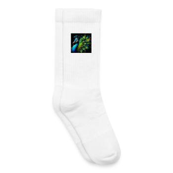 Pfau - Kinder Tennissocken - Weiß - Rechts