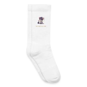 Hot Mouse with Glamour & Lipstick - Kids Tennis Socks - white - Right