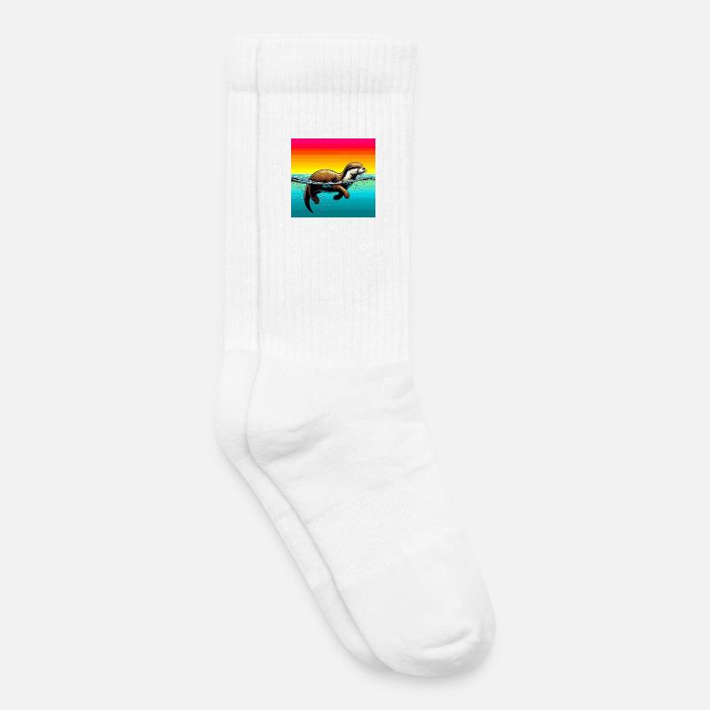 Otter - Kinder Tennissocken - Weiß