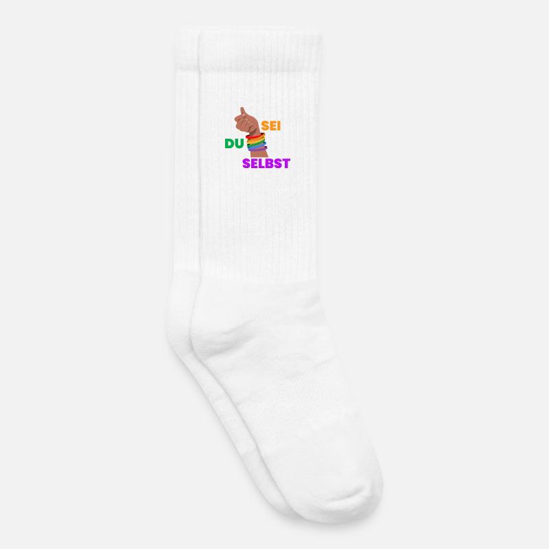 Pride Faust Self-Determination - Kids Tennis Socks - white