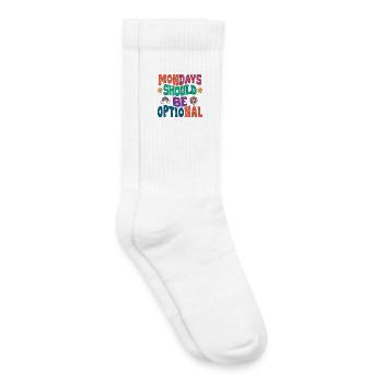 Mondays should be optional - Kinder Tennissocken - Weiß - Rechts