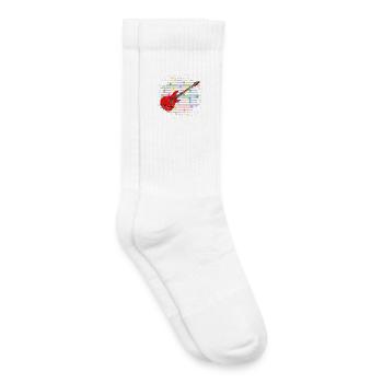 guitar - Kids Tennis Socks - white - Right