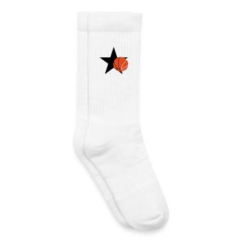 Pure basket – entraînement dribble tir victoire pe - Chaussettes de tennis bio enfant - blanc - Droite