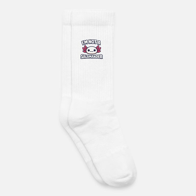 I'm not a salamander - Axolotl - Kinder Tennissocken - Weiß