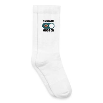 Mode en origami sur papier Passe-temps de pliage pour - Chaussettes de tennis bio enfant - blanc - Droite