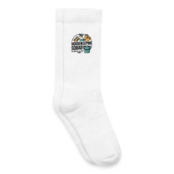 Lustiges Putzen Design - Kinder Tennissocken - Weiß - Rechts