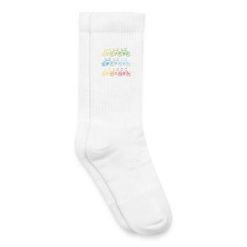 Bunte Fahrräder Fahrrad Geschenk - Kinder Tennissocken - Weiß - Rechts