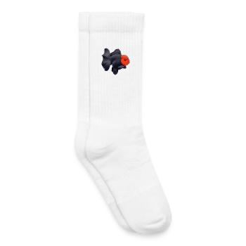 Grade Black Oranda with Red Head HQ Goldfish - Kinder Tennissocken - Weiß - Rechts