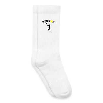 Tennisball Nacht-Silhouette - Kinder Tennissocken - Weiß - Rechts