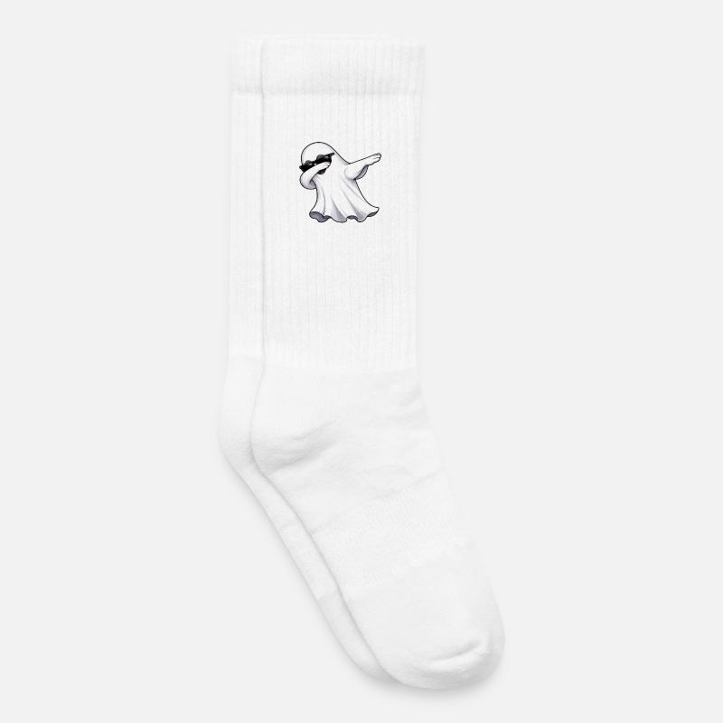 Dabbing Ghost - Kids Tennis Socks - white