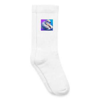 Schwan - Kinder Tennissocken - Weiß - Rechts