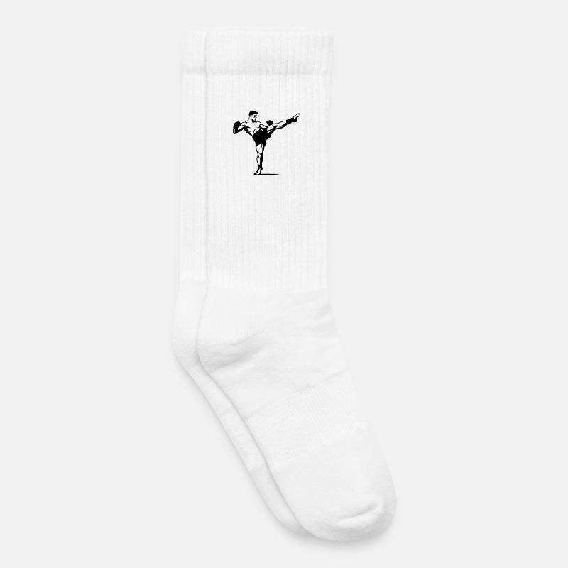 Kickboxen - Kinder Tennissocken - Weiß