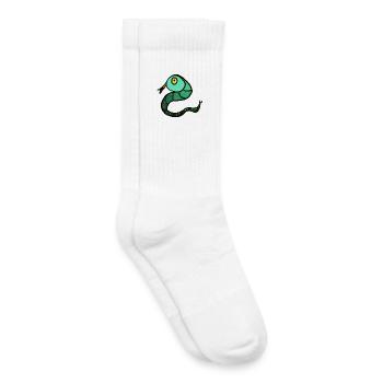 Schlange Reptilien Kinder - Kinder Tennissocken - Weiß - Rechts