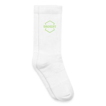 Logo néon Hex du pharmacien - Chaussettes de tennis bio enfant - blanc - Droite