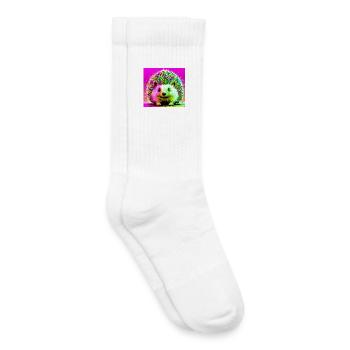 hérisson - Chaussettes de tennis bio enfant - blanc - Droite