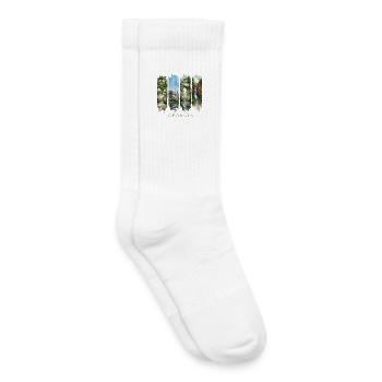 Georgia Urlaub Travel – Südstaaten Natur Motiv - Kinder Tennissocken - Weiß - Rechts