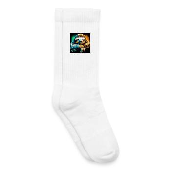 sloth - Kids Tennis Socks - white - Right
