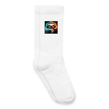 sloth - Kids Tennis Socks - white - Right