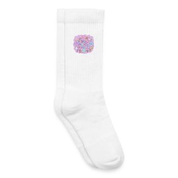 Ich spreche fließend Kleinkind - Kinder Tennissocken - Weiß - Rechts