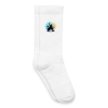 Batteur Tamboureur rétro Batterie Batterie - Chaussettes de tennis bio enfant - blanc - Droite
