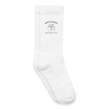 Book Club Book Lover Gift Vintage Style - Chaussettes de tennis bio enfant - blanc - Droite