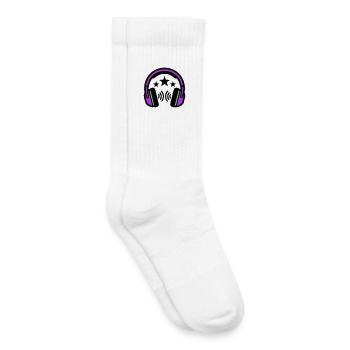 DJ Kopfhoerer Sound Logo - Kinder Tennissocken - Weiß - Rechts